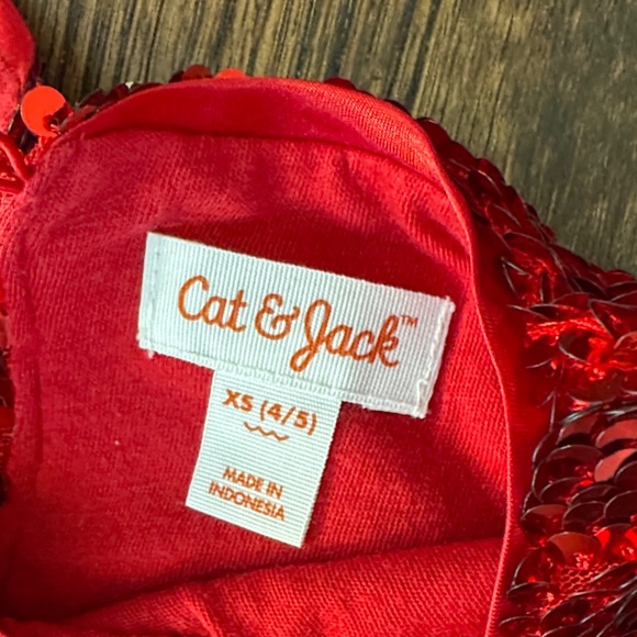 Size XS Red Sequin Sleeveless Dress - Picture 3 of 3